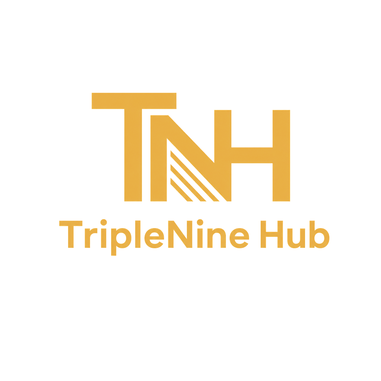 TNH 图形与 TripleNine Hub 金色组合标